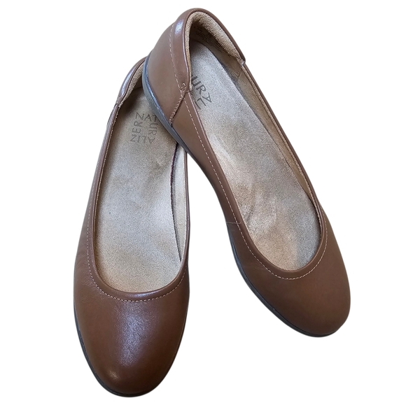 NATURALIZER Women’s Brown Leather Shoes - US Size 8.5 M - EUC - Picture 1 of 12